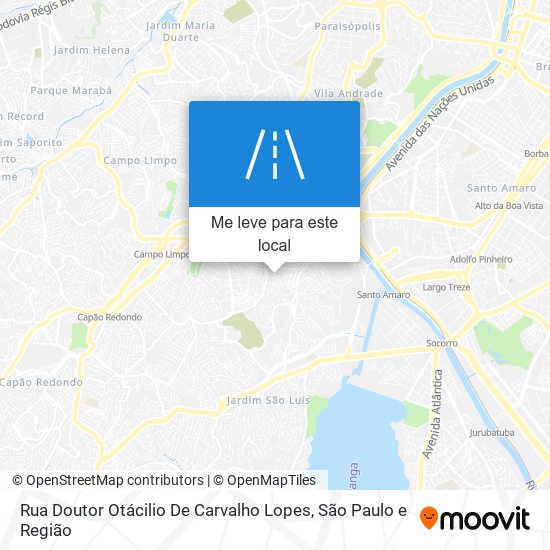 Rua Doutor Otácilio De Carvalho Lopes mapa