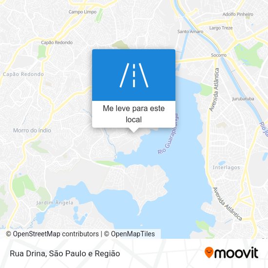 Rua Drina mapa