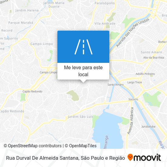 Rua Durval De Almeida Santana mapa