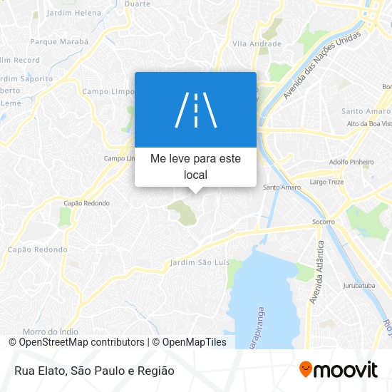 Rua Elato mapa