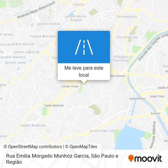 Rua Emília Morgado Munhóz García mapa