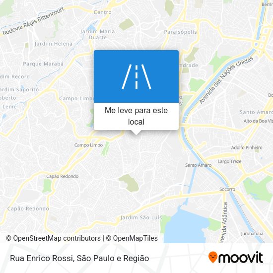 Rua Enrico Rossi mapa