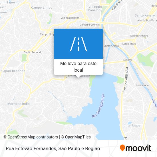 Rua Estevão Fernandes mapa