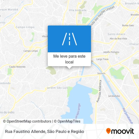 Rua Faustino Allende mapa