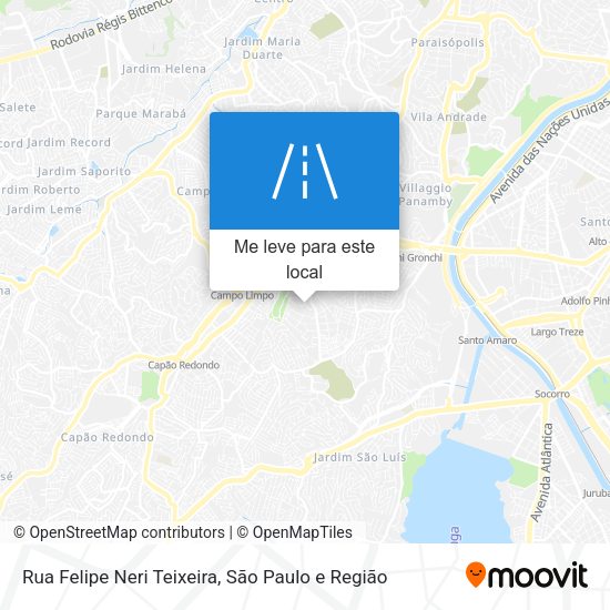 Rua Felipe Neri Teixeira mapa