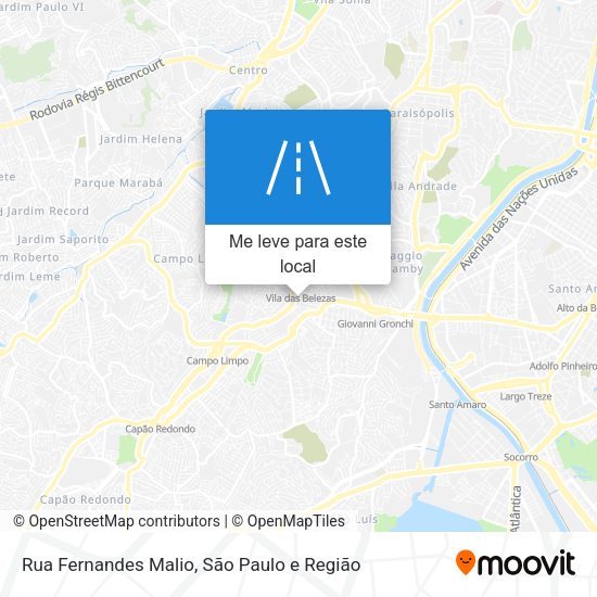 Rua Fernandes Malio mapa