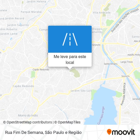 Rua Fim De Semana mapa