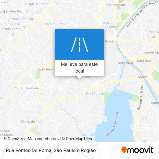 Rua Fontes De Roma mapa