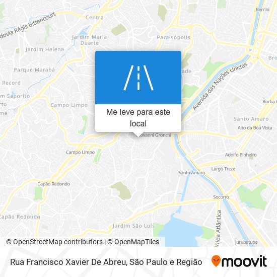 Rua Francisco Xavier De Abreu mapa