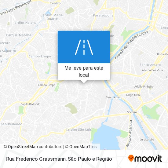 Rua Frederico Grassmann mapa