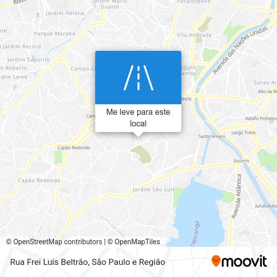 Rua Frei Luís Beltrão mapa
