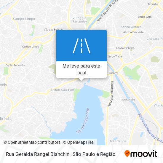 Rua Geralda Rangel Bianchini mapa