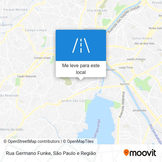 Rua Germano Funke mapa
