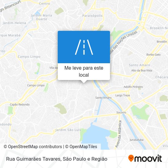 Rua Guimarães Tavares mapa