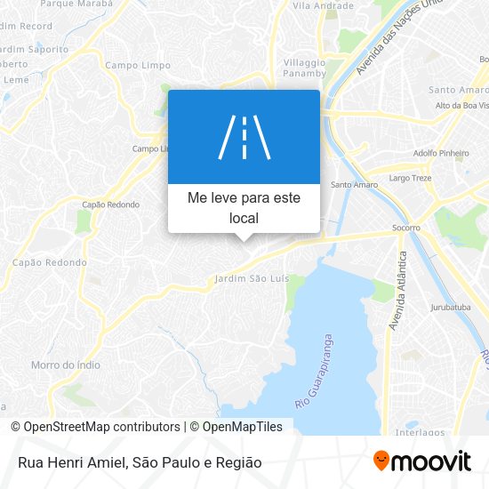 Rua Henri Amiel mapa