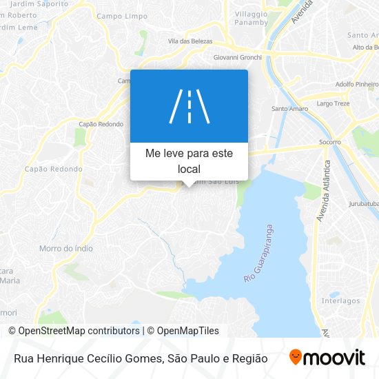 Rua Henrique Cecílio Gomes mapa