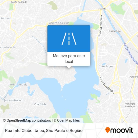 Rua Iate Clube Itaipu mapa