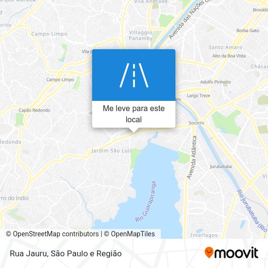 Rua Jauru mapa