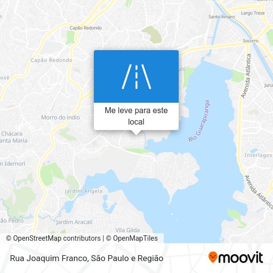 Rua Joaquim Franco mapa