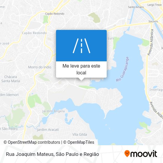 Rua Joaquim Mateus mapa