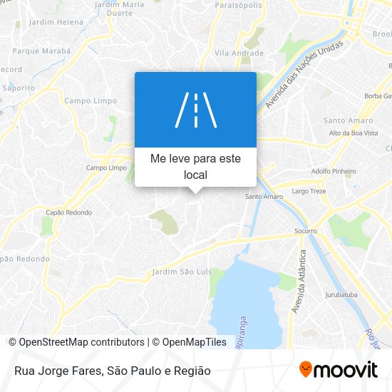 Rua Jorge Fares mapa