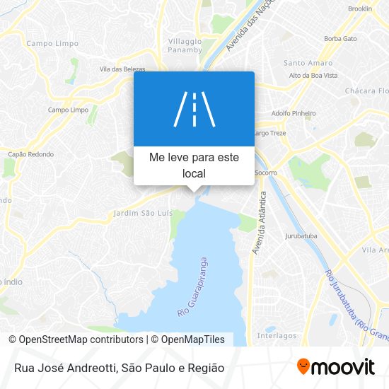 Rua José Andreotti mapa