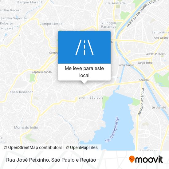 Rua José Peixinho mapa
