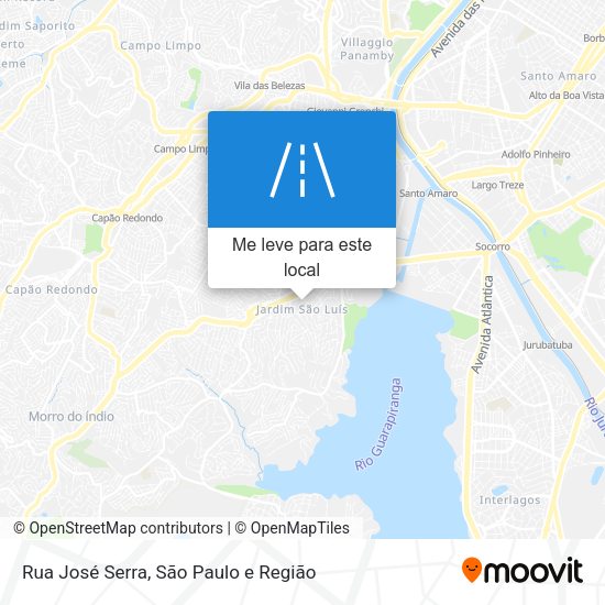 Rua José Serra mapa