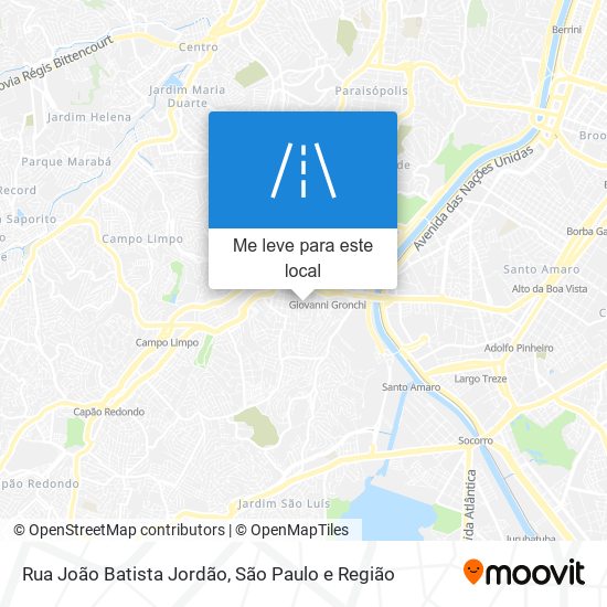 Rua João Batista Jordão mapa