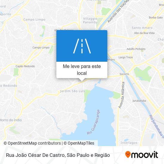 Rua João César De Castro mapa