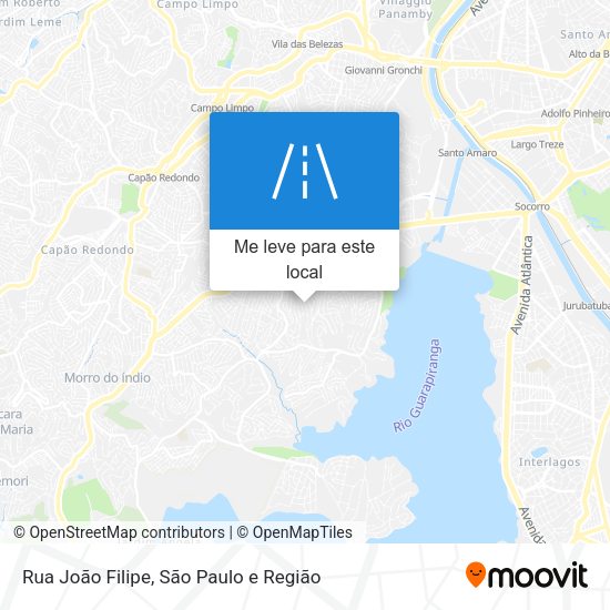Rua João Filipe mapa