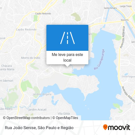 Rua João Senise mapa