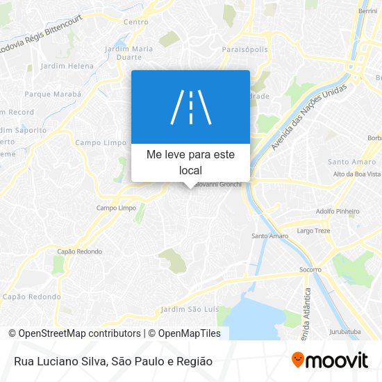 Rua Luciano Silva mapa