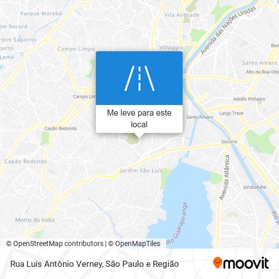 Rua Luís Antônio Verney mapa