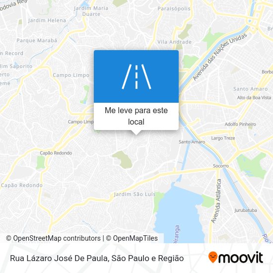 Rua Lázaro José De Paula mapa