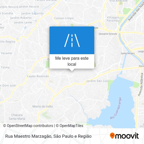 Rua Maestro Marzagão mapa
