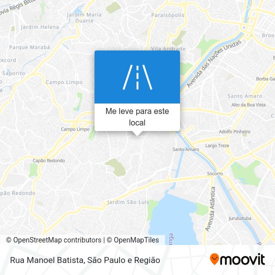 Rua Manoel Batista mapa