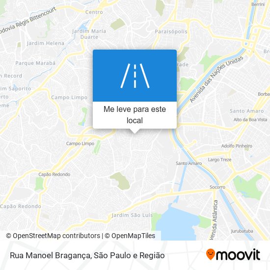 Rua Manoel Bragança mapa