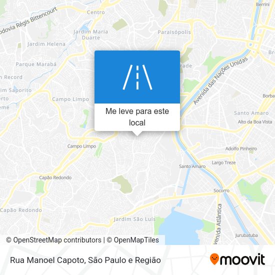 Rua Manoel Capoto mapa