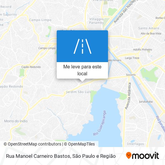 Rua Manoel Carneiro Bastos mapa