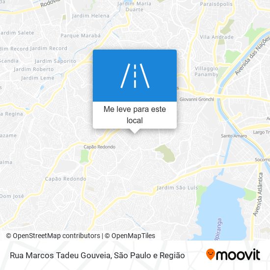 Rua Marcos Tadeu Gouveia mapa