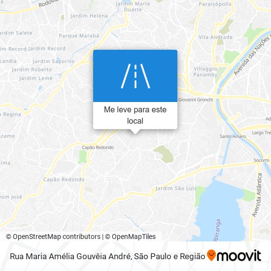 Rua Maria Amélia Gouvêia André mapa