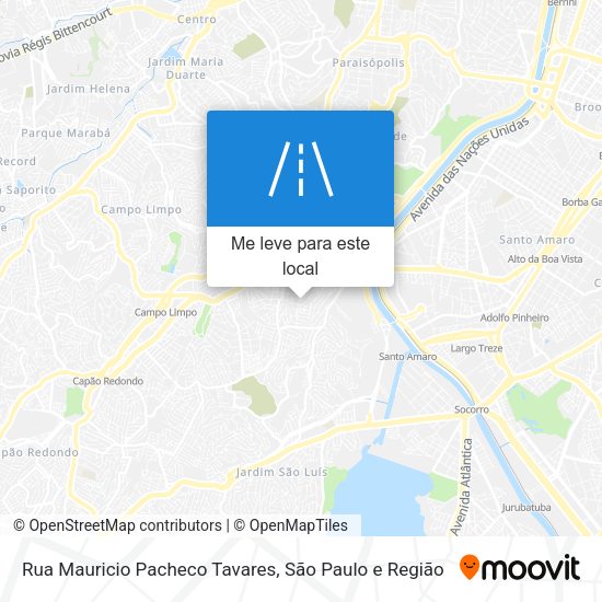 Rua Mauricio Pacheco Tavares mapa