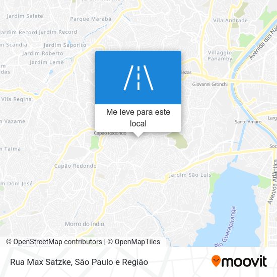 Rua Max Satzke mapa