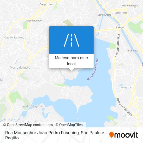 Rua Monsenhor João Pedro Fusening mapa