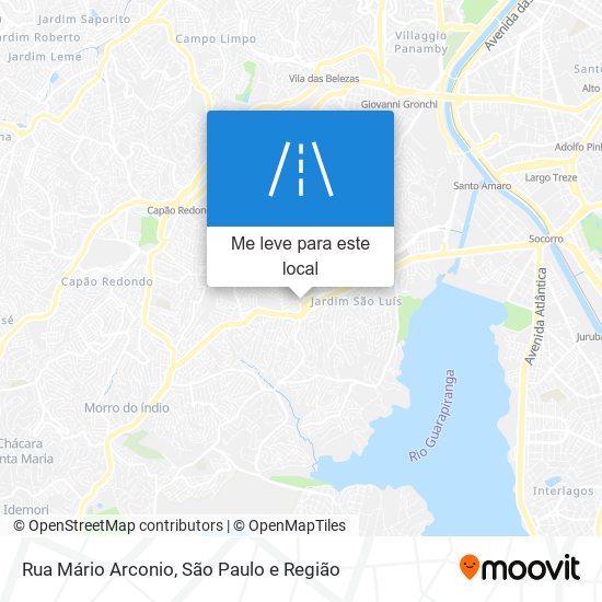 Rua Mário Arconio mapa