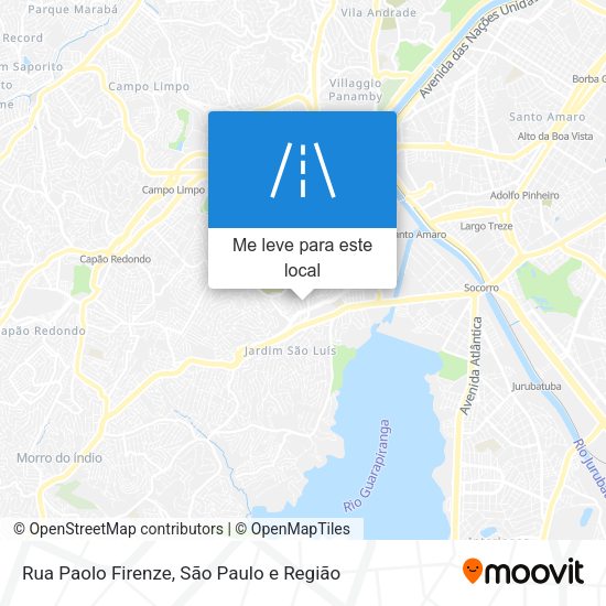 Rua Paolo Firenze mapa