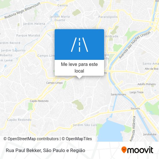Rua Paul Bekker mapa