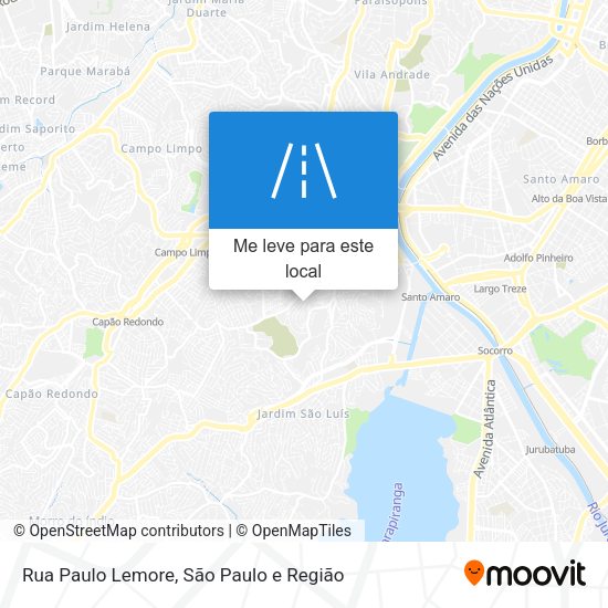 Rua Paulo Lemore mapa