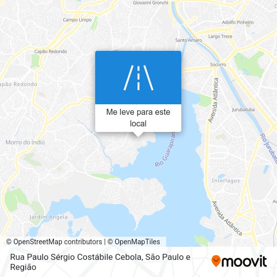 Rua Paulo Sérgio Costábile Cebola mapa